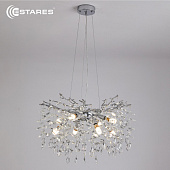 Люстра ROXANA 55 E14х8 R-600x1200-CHROME/CRYSTAL-220-IP20