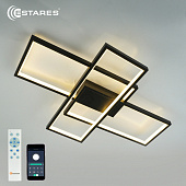 Управляемая светодиодная люстра SVEN 65W 3S-APP-550x360x80-BLACK/WHITE-220-IP20