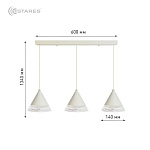 Управляемый светодиодный светильник on off  LAMPA 21W 3R-ON OFF-600х1340-WHITE CLEAR-220-IP20