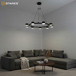 LAMPADA 9xGX53 black Озон 5