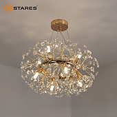 Люстра NESSA 12хG9-590x1295-GOLD/CRYSTAL-220-IP20