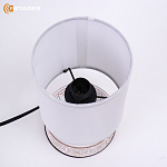 Настольная лампа DELTA 1xE14 R-120x200-WHITE BLACK-220-IP20