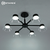 Люстра LATEA 6xGX53 R-750x330- BLACK/CLEAR-220-IP20