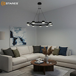 LAMPADA 9xGX53 black Озон 7