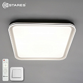 Управляемый светодиодный светильник OLIVER 100W S-IRC-500x500x75-WHITE/BLACK/WHITE-220-IP40