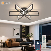 Управляемая светодиодная люстра MALDI 120W 6S-APP-650x150-BLACK/WHITE-220-IP20