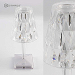 Настольный светодиодный светильник CRYSTAL 3W R-ON OFF-115x255-CLEAR WHITE-DC5V 1A-IP20
