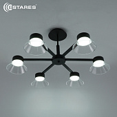 Люстра LATEA 6xGX53 R-750x330- BLACK/CLEAR-220-IP20