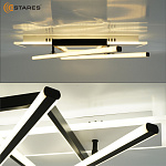 Управляемая светодиодная люстра PALLA 110W 3S-APP-500x460x80-BLACK WHITE CLEAR-220-IP20