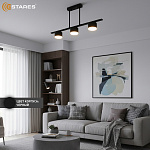 LAMPADA 3xGX53-BLACK Озон 3