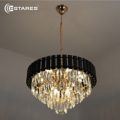  Люстра SANDRA 8хЕ14-480х905-BKGD/CRYSTAL-220-IP20