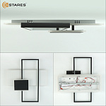 Управляемая светодиодная люстра LAMPARAS 90W 3L-APP-500x500x70-WHITE BLACK WHITE-220-IP20