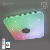 Управляемая светодиодная музыкальная люстра MUSIC RGB 80W S-APP-430-WHITE/CHROME-220-IP20