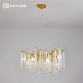 Люстра ROXANA 65 E14х8 R-600x1200-GOLD/CRYSTAL-220-IP20