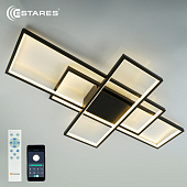 Управляемая светодиодная люстра SVEN 120W 3S-APP-900x500x80-BLACK/WHITE-220-IP20
