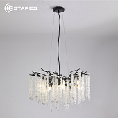 Люстра ROXANA 65 E14х8 R-600x1200-BLACK/CRYSTAL-220-IP20