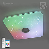 Управляемая светодиодная музыкальная люстра MUSIC RGB 80W S-APP-430-WHITE/CHROME-220-IP20